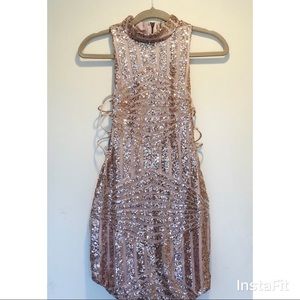 LF Pink Sequin Dress